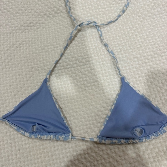 Princess Polly Blue and White Checkered Bikini - Picture 6 of 6